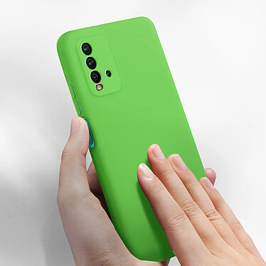 Acheter Avizar Coque Xiaomi Redmi 9T Silicone Semi-rigide Finition Soft Touch Fine vert