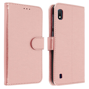 Avizar Housse Samsung Galaxy A10 Étui Portefeuille Support Stand Rose gold