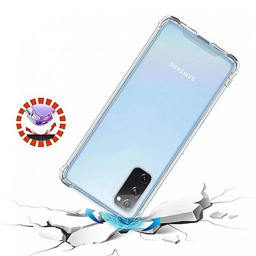 Evetane Coque Samsung Galaxy S20 FE Anti-chocs bords renforcés en silicone transparente Motif pas cher