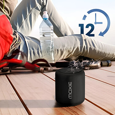 Moxie Enceinte Portable Bluetooth Étanche avec Autonomie 12 Heures Noir pas cher