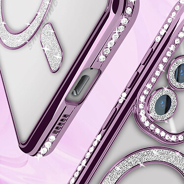 Acheter Avizar Coque Diamant pour Samsung Galaxy S24 Plus MagSafe Contour Strass Violet