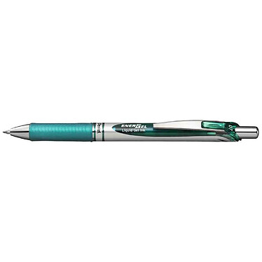 PENTEL Stylo Roller encre gel rétractable ENERGEL BL77 Pointe 0,7 mm Turquoise x 12