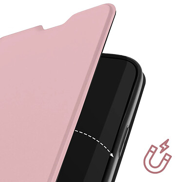 Avis Avizar Étui pour iPhone 16 Pro Max Soft touch Porte-carte Support Vidéo Rose Poudré