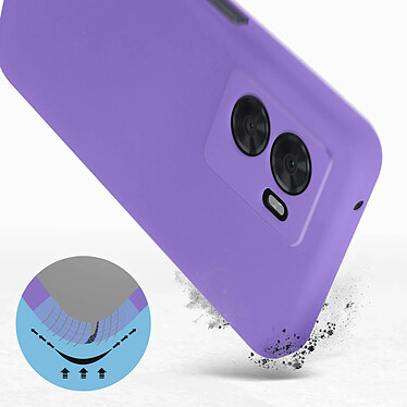 Avis Avizar Coque pour Oppo A77 et A57 Silicone Semi-rigide Finition Soft-touch Fine  Violet