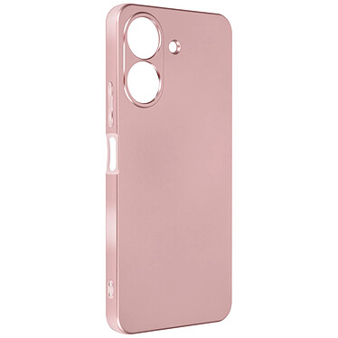 Avizar Coque pour Xiaomi Redmi 13C flexible effet métallisé intérieur doux Rose