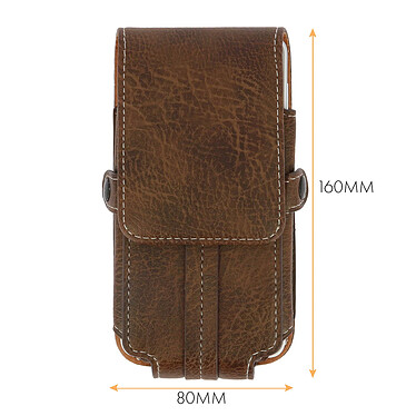 Acheter Avizar Housse Etui Ceinture Porte-carte Universel Smartphone taille XXL - Marron