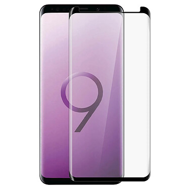 Avizar Film Galaxy S9 Verre trempé 9H Incurvé 5D Full Cover Protection Contours Noirs