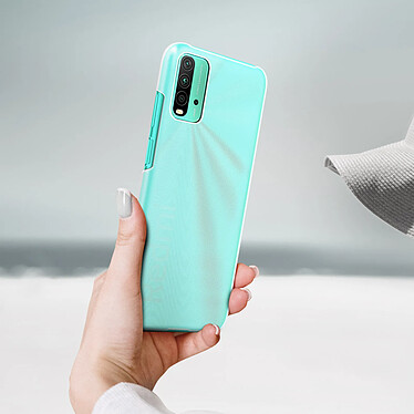 Avizar Coque Xiaomi Redmi 9T / Poco M3 Protection Antichoc Anti-traces Blanc Givré pas cher