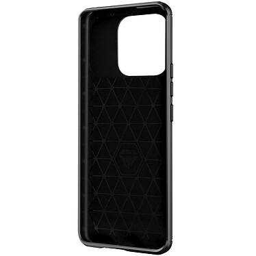 Avizar Coque pour Xiaomi Redmi 12C Renforcée Souple Carbone Effet Brossé  Noir