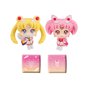 Sailor Moon Cosmos The Movie Look - Statuettes Look Up Eternal  & Eternal Sailor Chibi Moon LTD