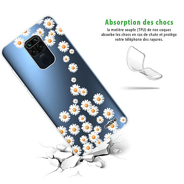 Avis Evetane Coque Xiaomi Redmi Note 9 360 intégrale transparente Motif Marguerite Tendance