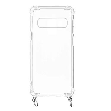 Avizar Coque Galaxy S10 Plus Anneau personnalisable avec bijou/Chaîne - Transparent