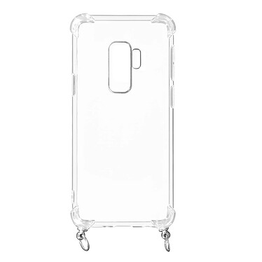 Avizar Coque Galaxy S9 Plus Anneau personnalisable avec bijou/Chaîne - Transparent