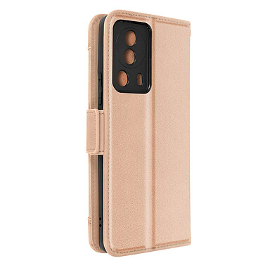 Avizar Étui Folio pour Xiaomi 13 Lite porte-cartes amovible languette magnétique  Rose Gold