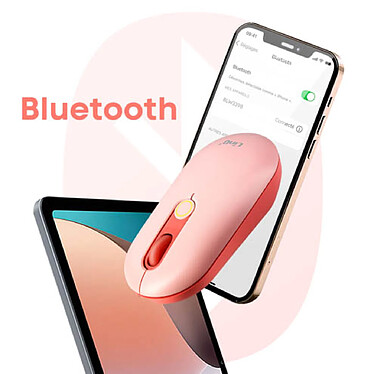 Avis LinQ Souris Bluetooth  + Dongle USB, Rose