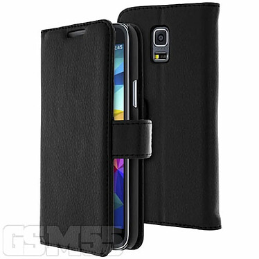 Avis Avizar Housse Galaxy S5 Mini avec coque interne en silicone gel sur mesure - Noir