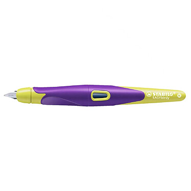 Avis STABILO Stylo plume -EASYbirdy- Stylo ergonomique rechargeable - Violet/Jaune - Droitier