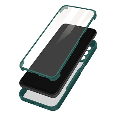 Avizar Coque pour Samsung Galaxy A13 4G Dos Plexiglas Avant Polymère Coins Renforcés  Contour vert