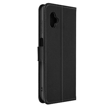 Avizar Housse pour Samsung Xcover 6 Pro Cuir Véritable Portefeuille Support Vidéo  Noir