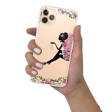 Evetane Coque iPhone 11 Pro 360 intégrale transparente Motif Fée Fleurale Tendance pas cher