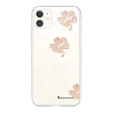 LaCoqueFrançaise Coque iPhone 11 360 intégrale transparente Motif Fleurs Blanches Tendance