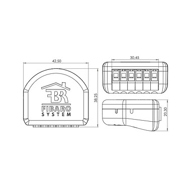 Acheter Fibaro - Module commutateur double Z-Wave Plus - FGS-224