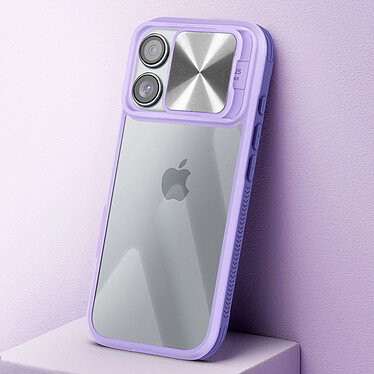 Avis Avizar Coque pour iPhone 16 Pro Max Cache Caméra Coulissant Compatible QI Violet