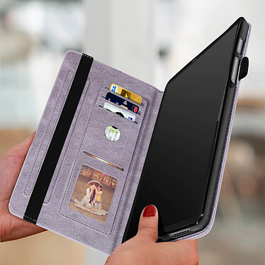 Avis Avizar Étui pour Realme Pad Mini Motif Papillon Fleurs Rangement cartes Support vidéo  violet