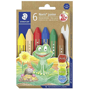 STAEDTLER Craie à la cire Noris junior, étui carton de 6