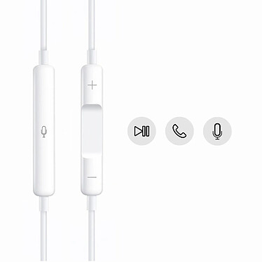 Acheter Écouteurs Bluetooth Avec Connecteur Lightning Micro Boutons Moxie Blanc