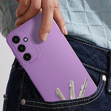 Avis Avizar Coque pour Samsung Galaxy A25 5G Silicone Mat Toucher Doux Violet Foncé