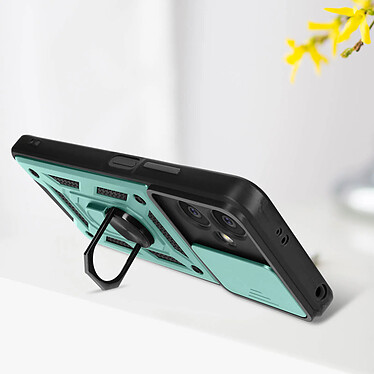 Avizar Coque pour Xiaomi Redmi Note 12 5G avec Cache caméra et Bague Support Vidéo  Vert pas cher