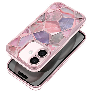 Avizar Coque pour iPhone 16 Antichoc Collection Twinki Rose Champagne