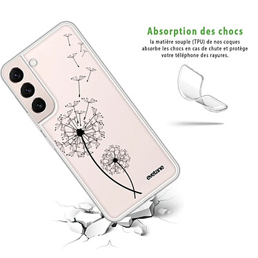 Avis Evetane Coque Samsung Galaxy S22 5G 360 intégrale transparente Motif Pissenlit Tendance