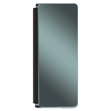 Avizar Coque pour Samsung Z Fold 2 Clapet Miroir Translucide Ultra-fin Noir