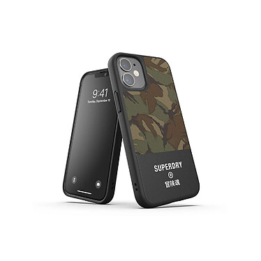 Avis Superdry Coque pour Apple iPhone 12 Mini Collection Canvas en TPU Camouflage