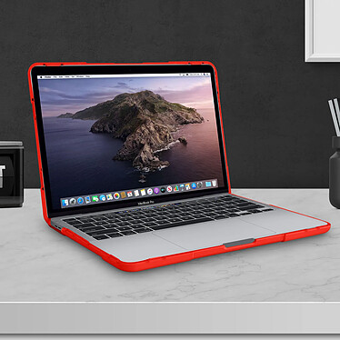 Avis Avizar Coque Macbook Pro 13'' 2020 Protection Intégrale Rigide Contour Souple Rouge