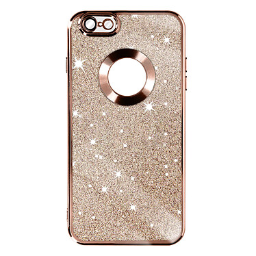 Avizar Coque pour iPhone 6 Plus et 6s Plus Paillette Amovible Silicone Gel  Rose Gold