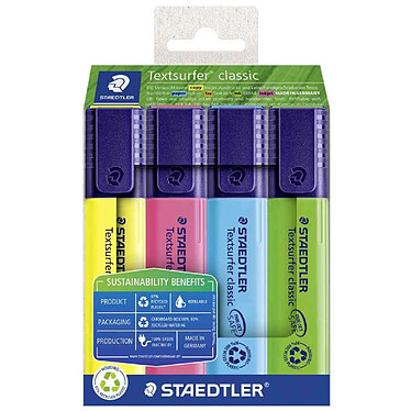 STAEDTLER Surligneur 'Textsurfer Classic', étui de 4