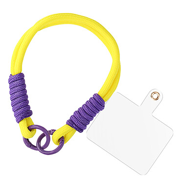 Avizar Dragonne pour Téléphone Bracelet Nylon Jaune