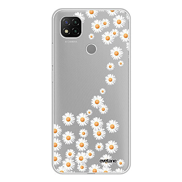 Evetane Coque Xiaomi Redmi 9C 360 intégrale transparente Motif Marguerite Tendance