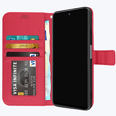 Acheter Avizar Étui pour Xiaomi Poco X4 GT Clapet Portefeuille Support Vidéo Dragonne  fuschia