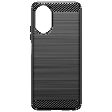 Avizar Coque pour Oppo A38 Flexible Effet Carbone et Brossé Noir