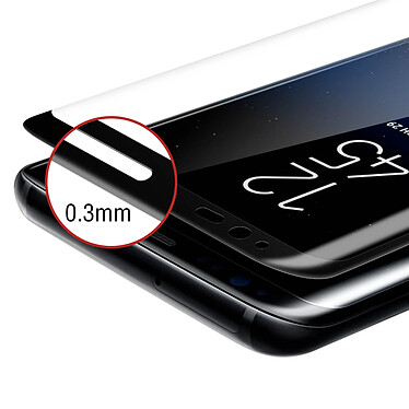 Avis Force Glass Film pour Ecran Verre Trempé Samsung Galaxy S8 Plus Noir Garanti à Vie