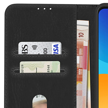 Avizar Étui Huawei P smart 2021 Protection avec Porte-carte Fonction Support Noir pas cher