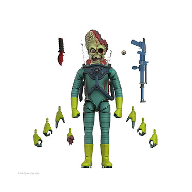 Mars Attacks - Figurine Ultimates Martian Wave 1 (Smashing the Enemy) 18 cm pas cher