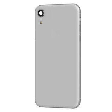 Avis Clappio Châssis Complet pour iPhone XR Cadre central et Vitre arrière Blanc