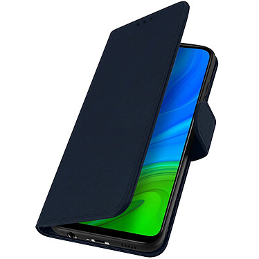 Avizar Étui pour Huawei P smart 2020 Clapet Portefeuille Support Vidéo  Bleu Nuit