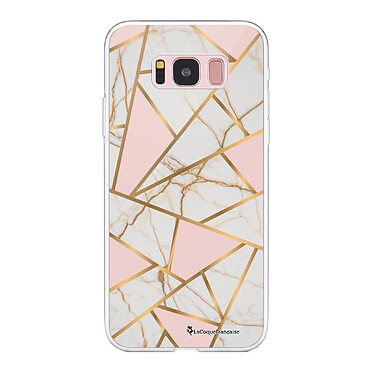 LaCoqueFrançaise Coque Samsung Galaxy S8 360 intégrale transparente Motif Marbre Rose Tendance