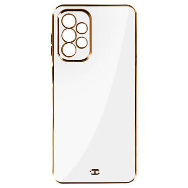 Avizar Coque pour Samsung A23 5G Souple Caméra Protégée Dos Transparent Bord blanc